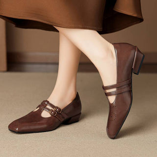 MARISOL | BROGUED MARY JANE FLATS FOR WOMEN