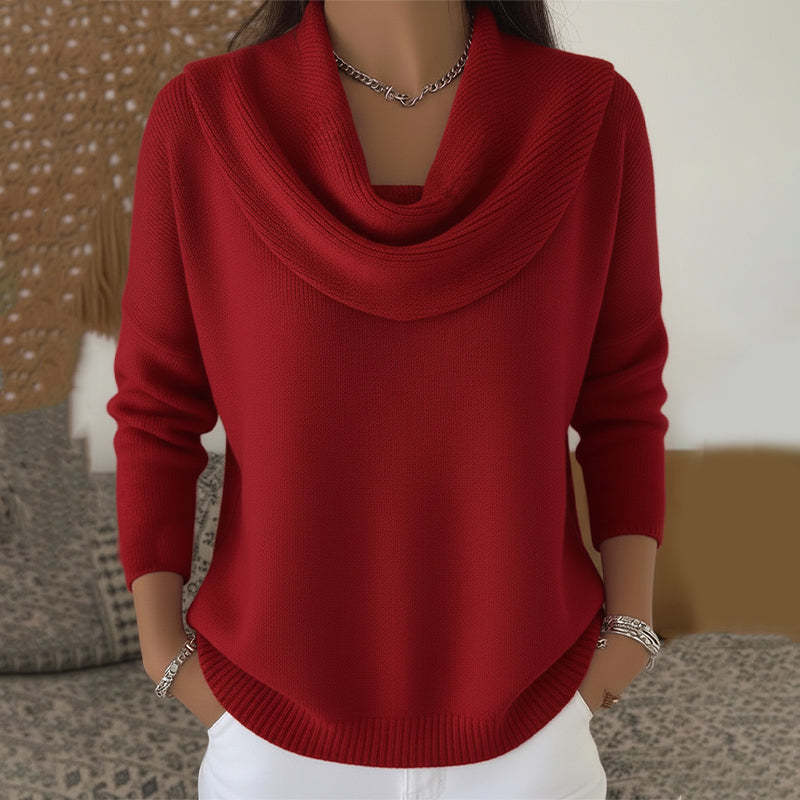 SIDONIE | COWL NECK SWEATER FOR WOMEN