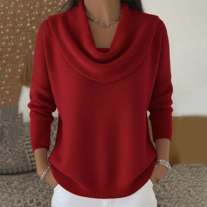 SIDONIE | COWL NECK SWEATER FOR WOMEN