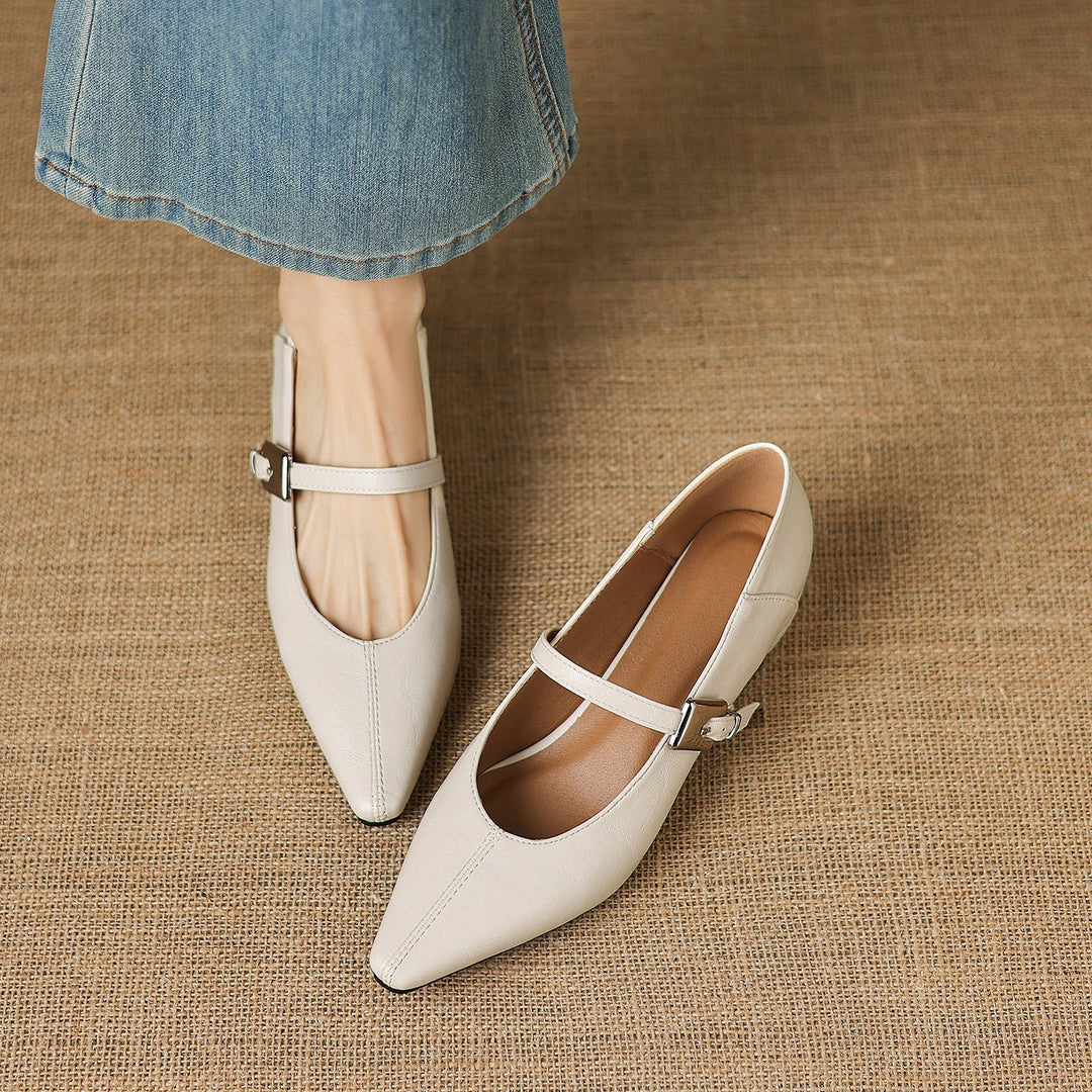 TAMSIN | POINTED-TOE MARY JANE FLAT FOR WOMEN