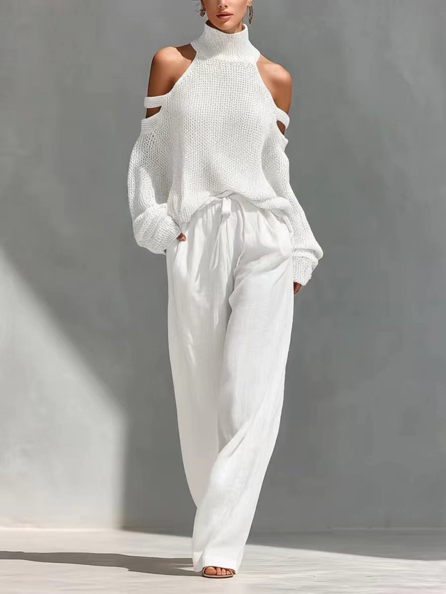 FASHION | KNIT LINEN SET FOR WOMEN