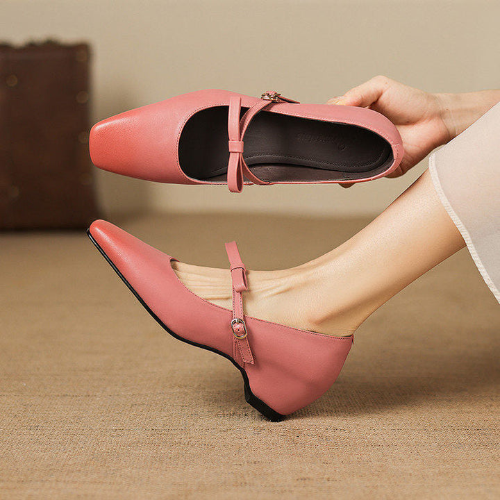 BRYONY | BOW-STRAP MARY JANE FLATS FOR WOMEN
