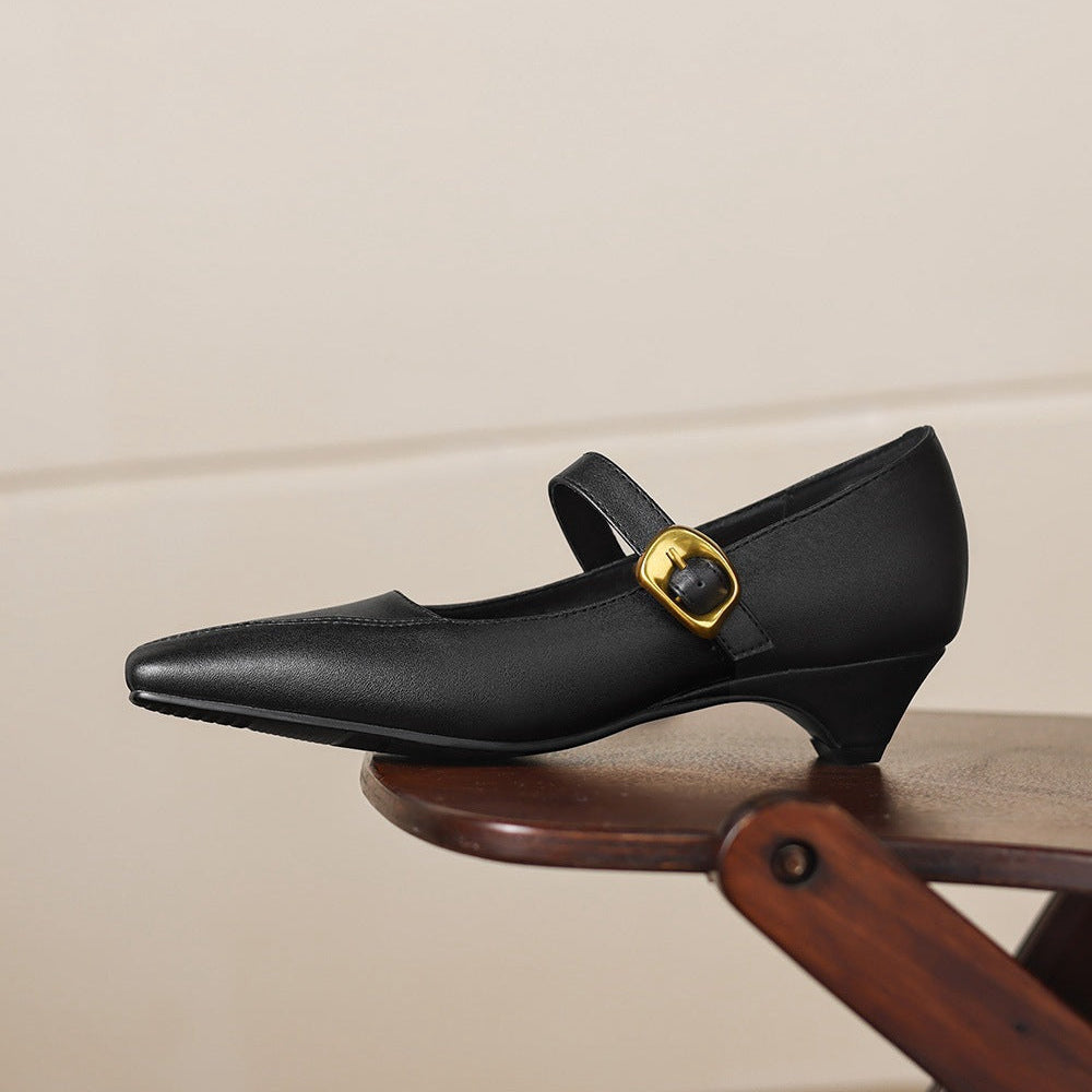 ZORAE | PANELED MARY JANE HEEL FOR WOMEN