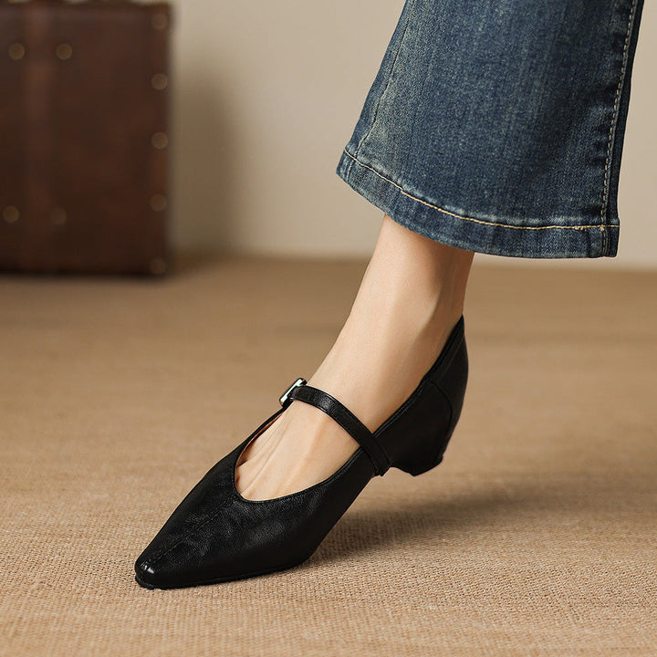 TAMSIN | POINTED-TOE MARY JANE FLAT FOR WOMEN