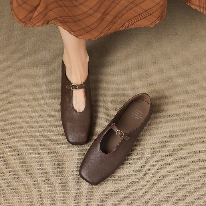 ELSPETH | HIGH-VAMP MARY JANE FLAT FOR WOMEN
