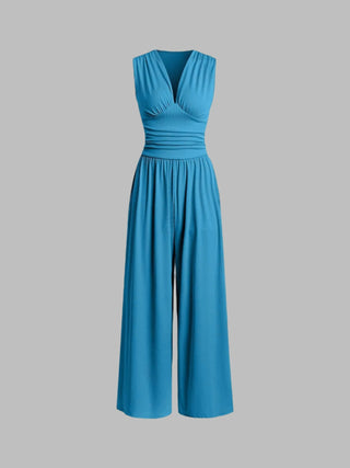 CHARITY | SLEEVELESS WIDE-LEG JUMPSUIT FOR WOMEN