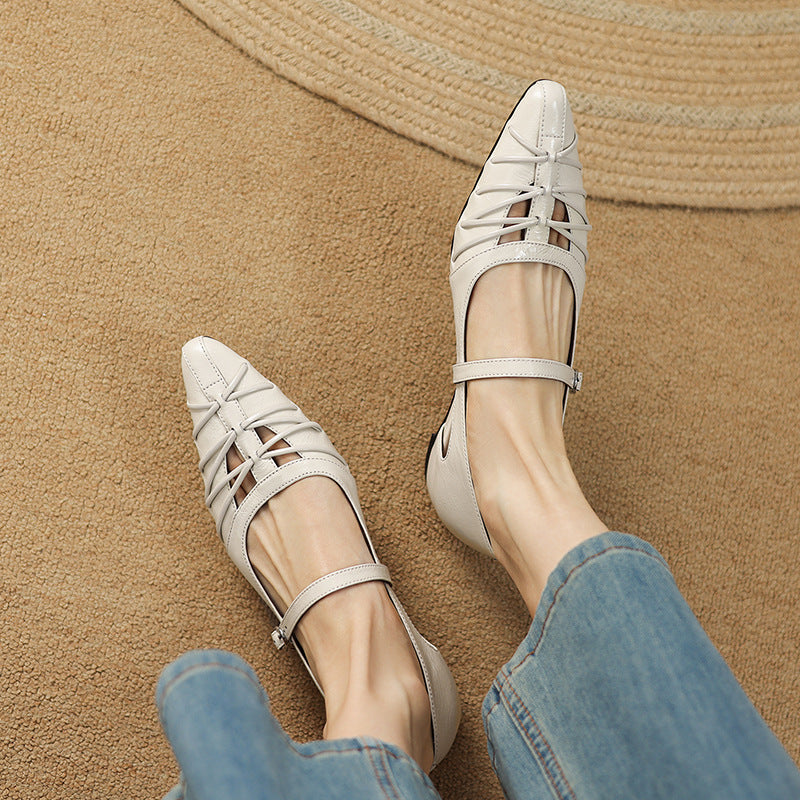 QUENBY | POINTED MARY JANE FLAT FOR WOMEN