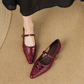 QUENBY | POINTED MARY JANE FLAT FOR WOMEN