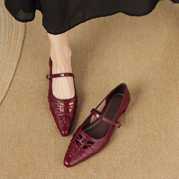 QUENBY | POINTED MARY JANE FLAT FOR WOMEN