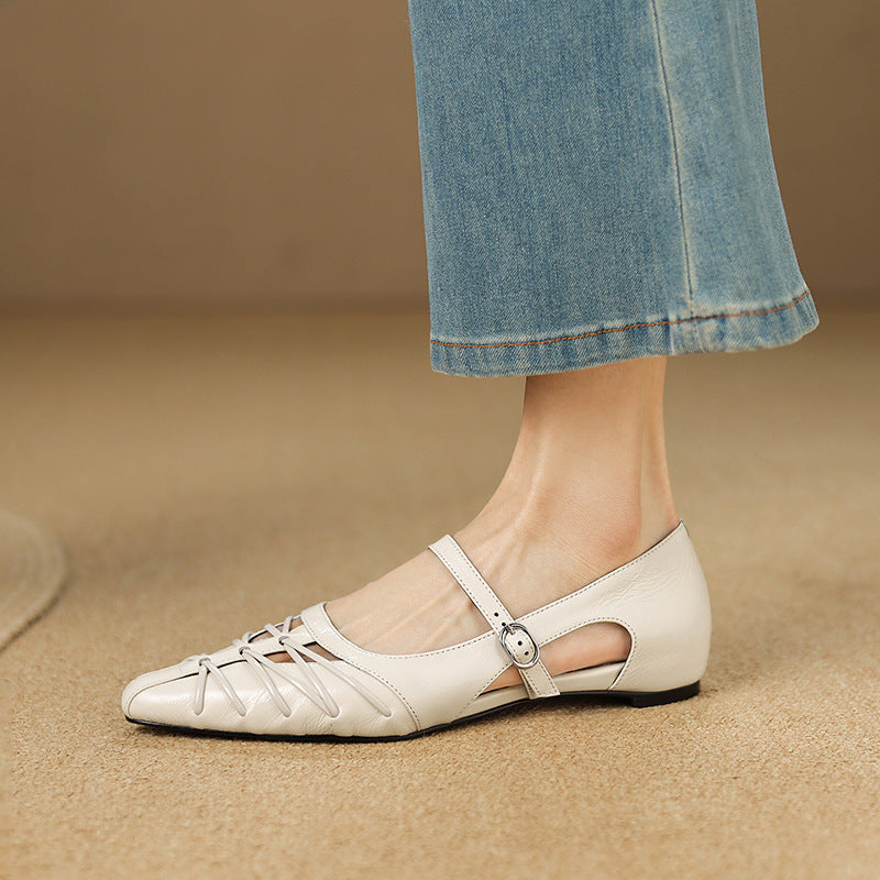 QUENBY | POINTED MARY JANE FLAT FOR WOMEN
