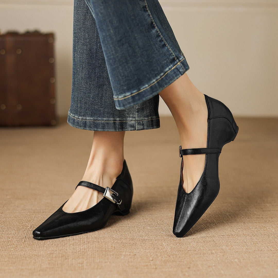 TAMSIN | POINTED-TOE MARY JANE FLAT FOR WOMEN