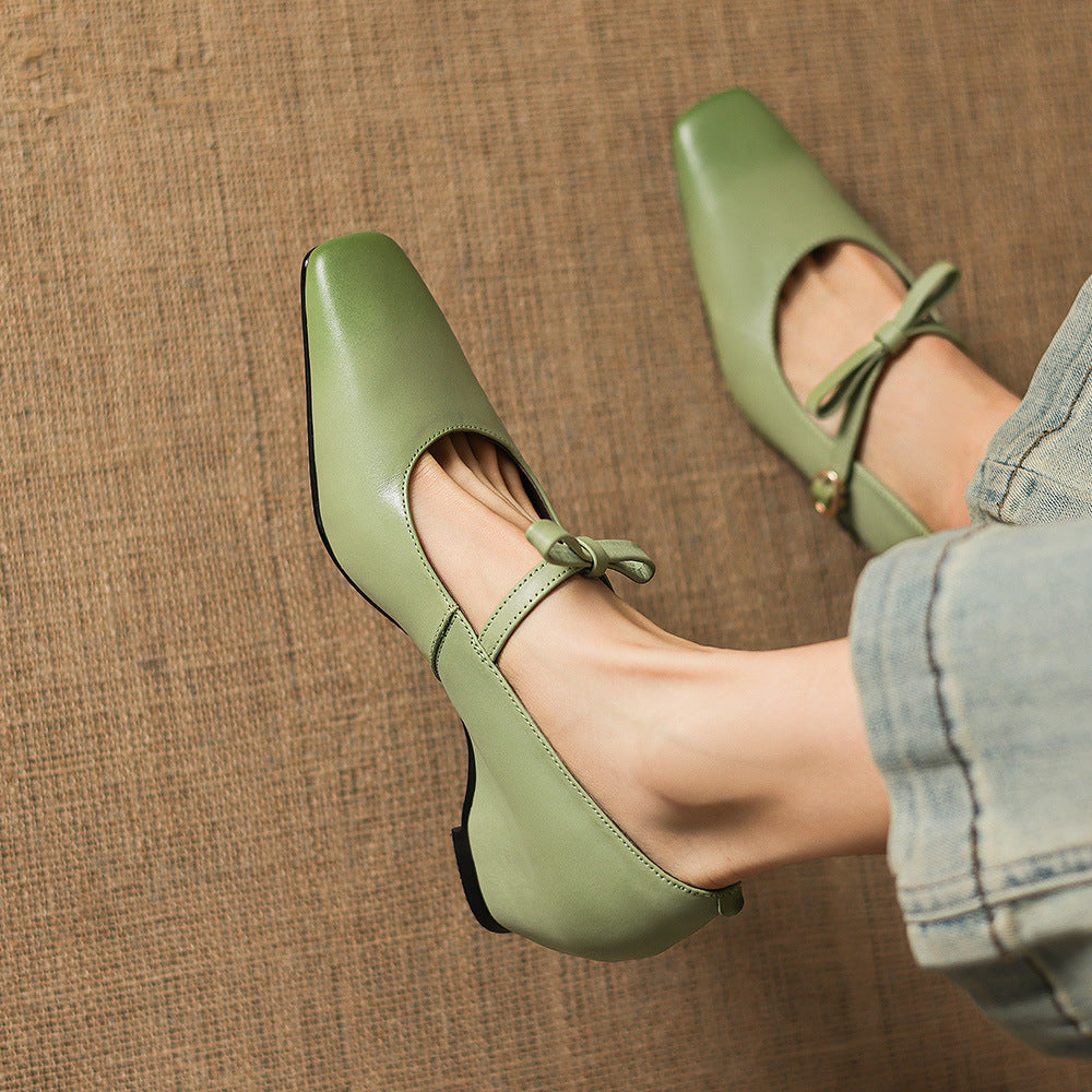 BRYONY | BOW-STRAP MARY JANE FLATS FOR WOMEN
