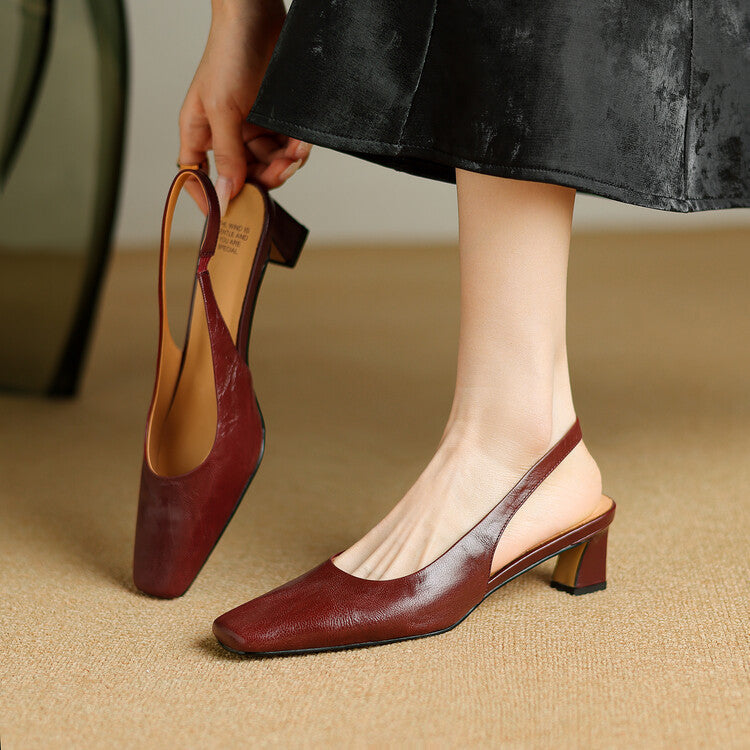 ERSA | VEGAN SLINGBACKS HEELS FOR WOMEN