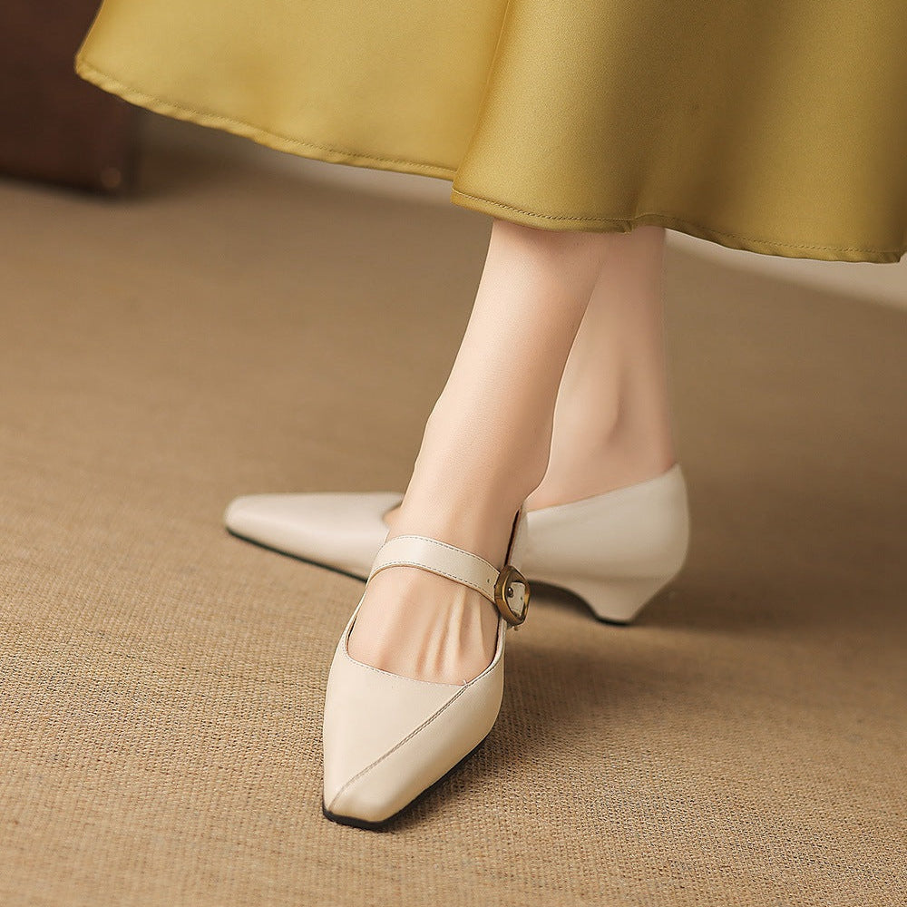ZORAE | PANELED MARY JANE HEEL FOR WOMEN