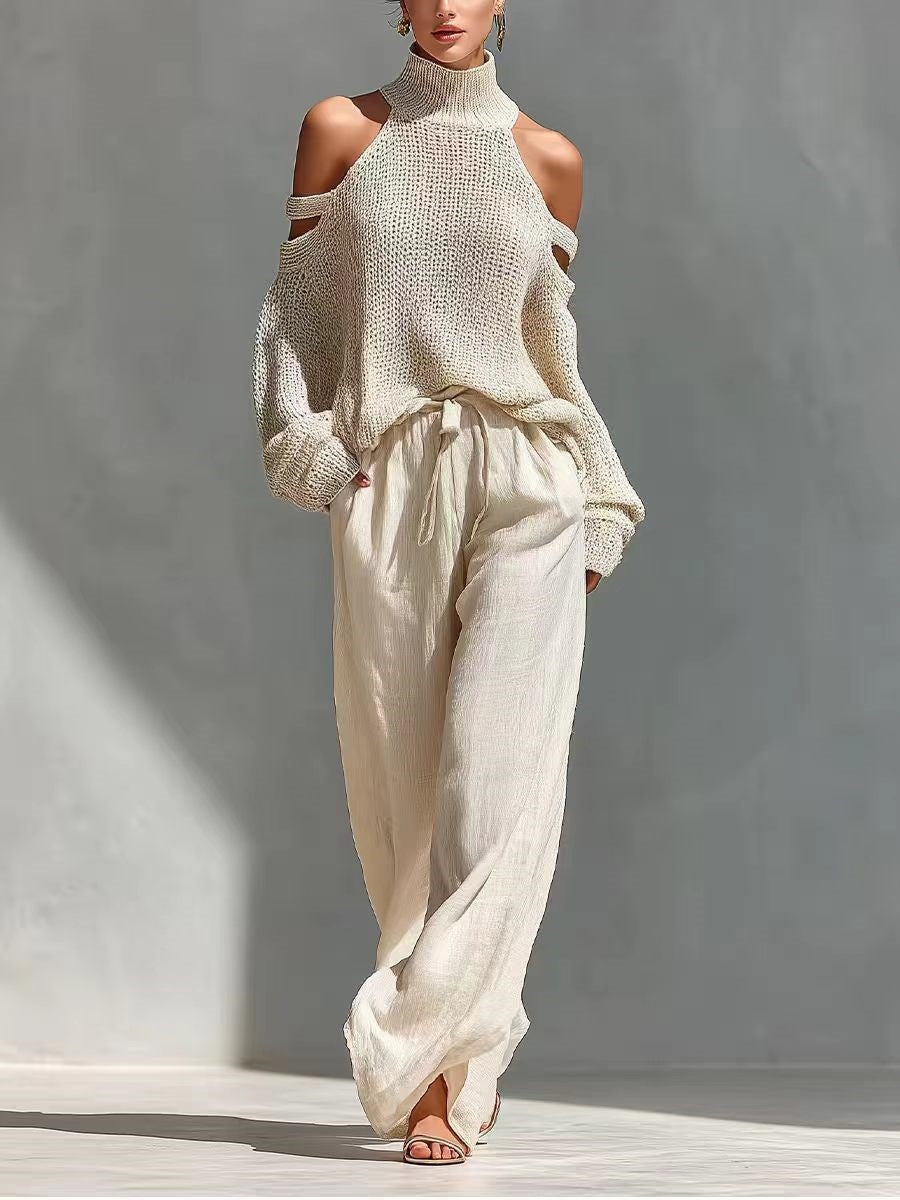 FASHION | KNIT LINEN SET FOR WOMEN