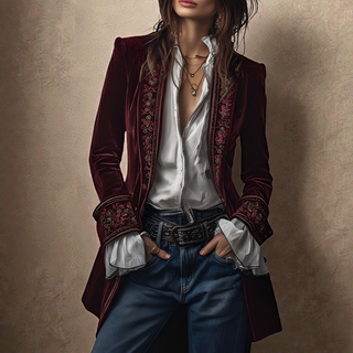 ELISE | VELVET JACKET FOR WOMEN