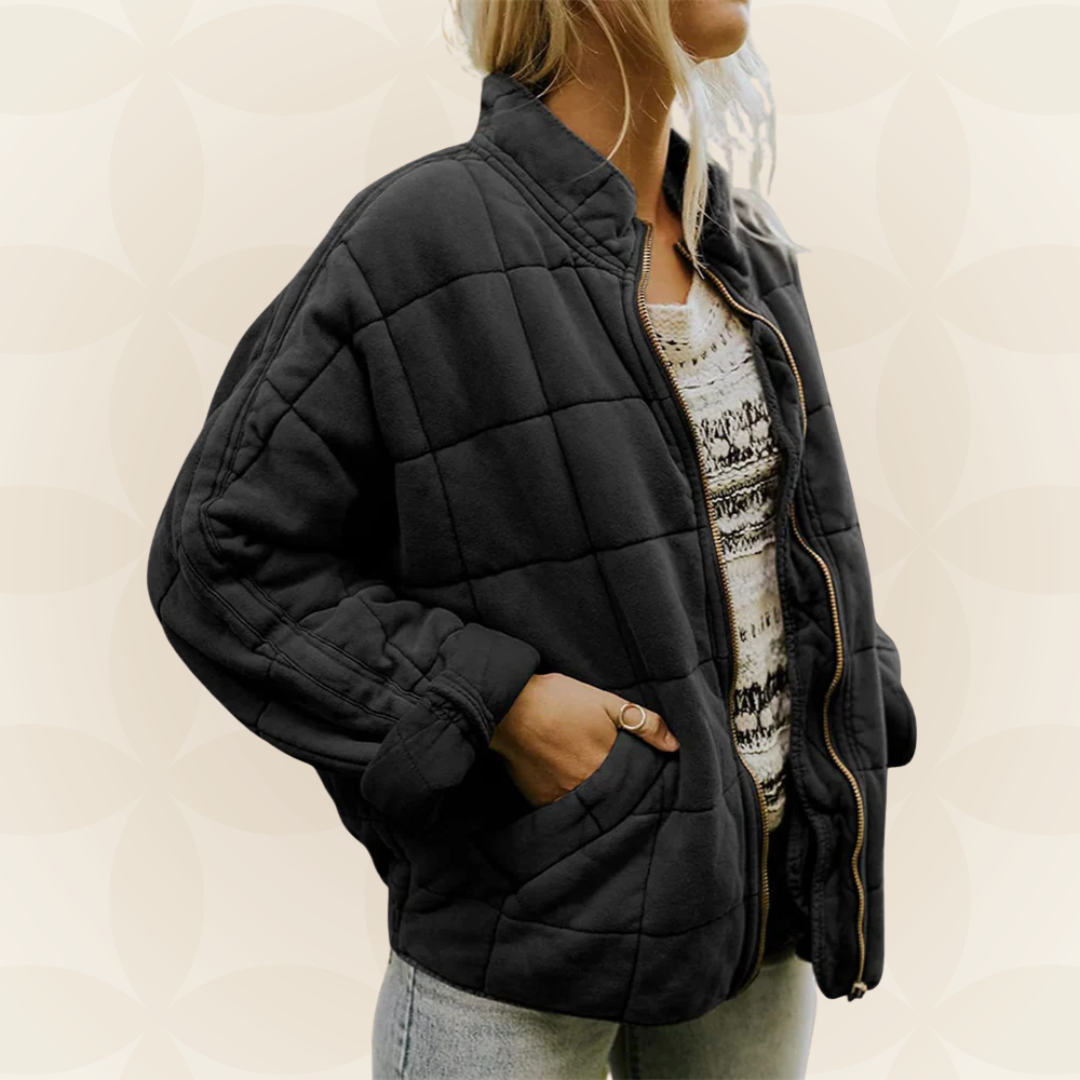 CELESTE | SOFT QUILTED ZIPPER JACKET FOR WOMEN
