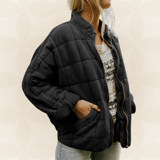 CELESTE | SOFT QUILTED ZIPPER JACKET FOR WOMEN