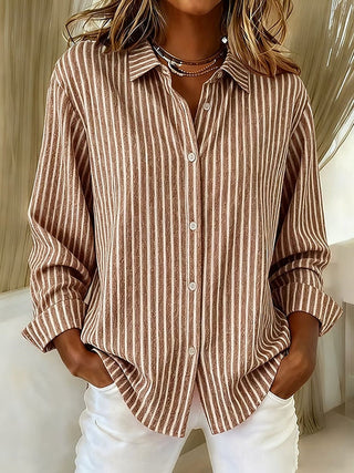 HARRIET | STRIPED BUTTON-DOWN SHIRT FOR WOMEN