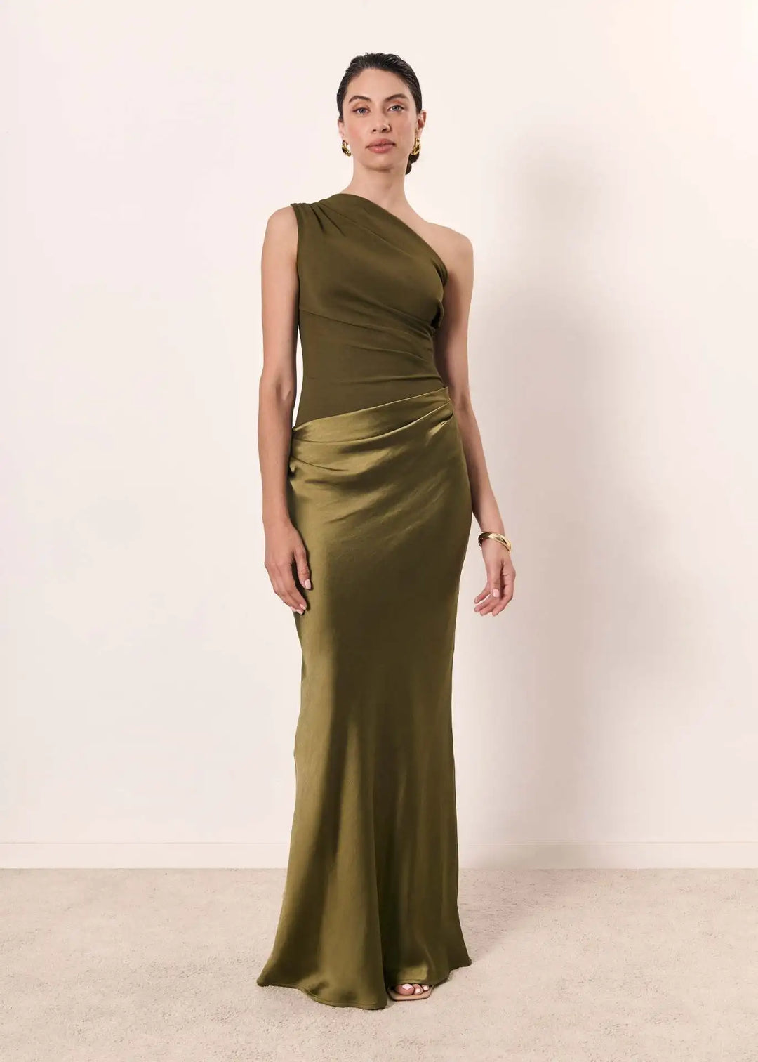 LAVINIA | MAXI GUILT SATIN DRESS FOR WOMEN