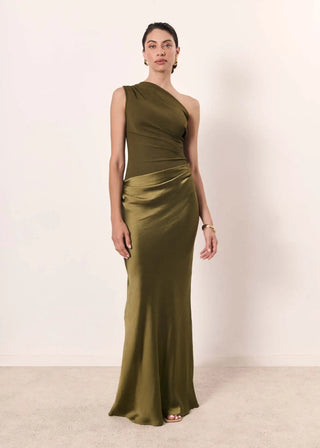 LAVINIA | MAXI GUILT SATIN DRESS FOR WOMEN