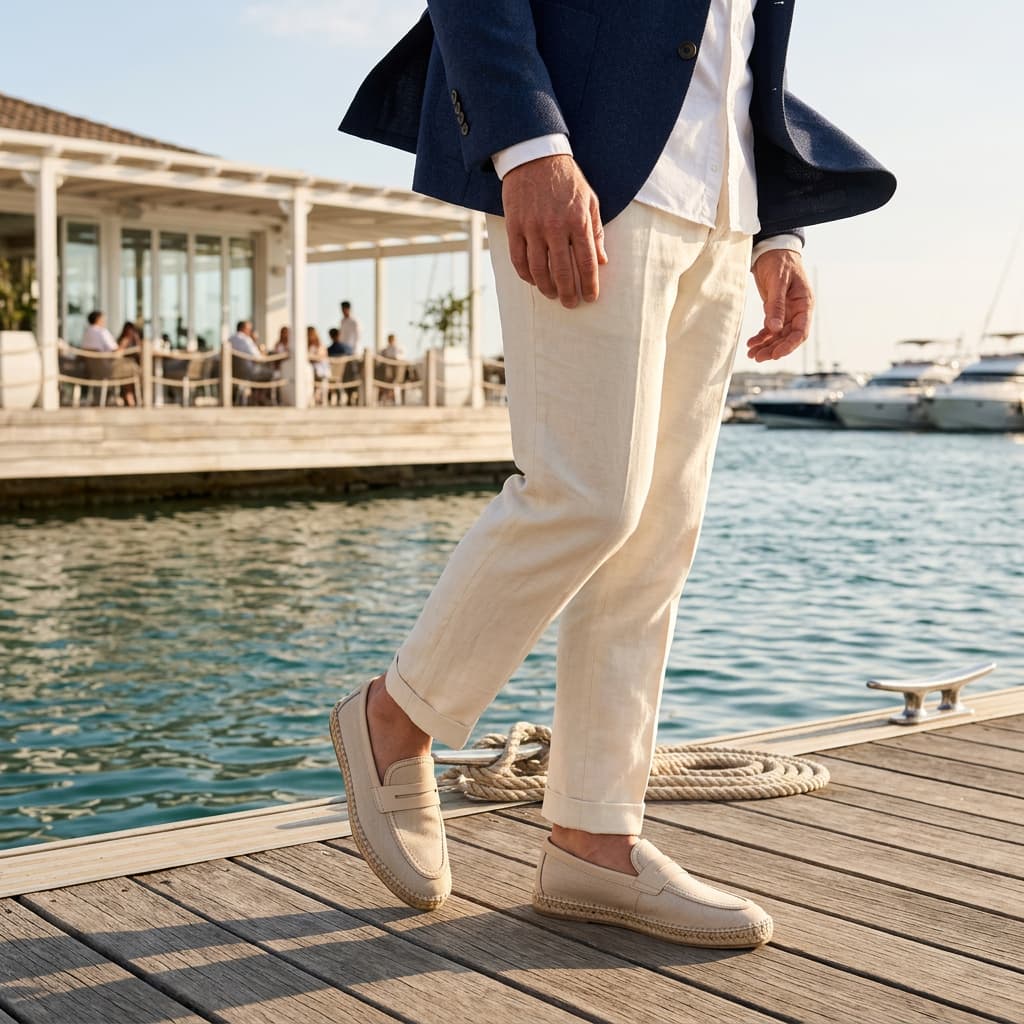 SANARY | HERRINGBONE ESPADRILLE LOAFERS FOR MEN