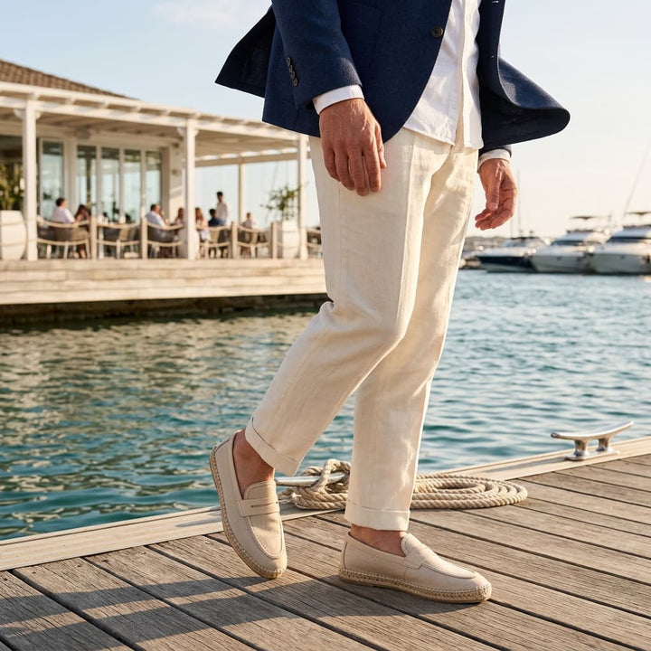 SANARY | HERRINGBONE ESPADRILLE LOAFERS FOR MEN