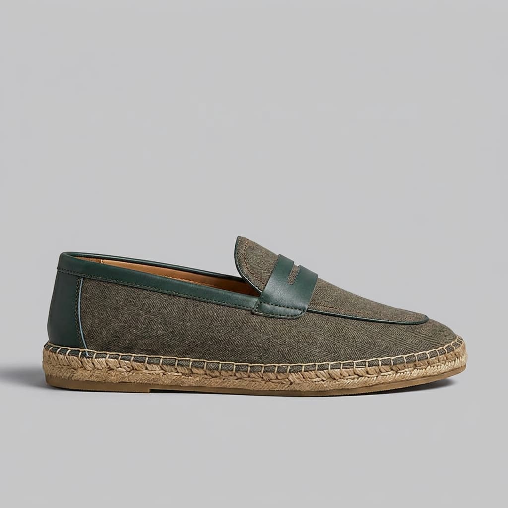 SANARY | HERRINGBONE ESPADRILLE LOAFERS FOR MEN