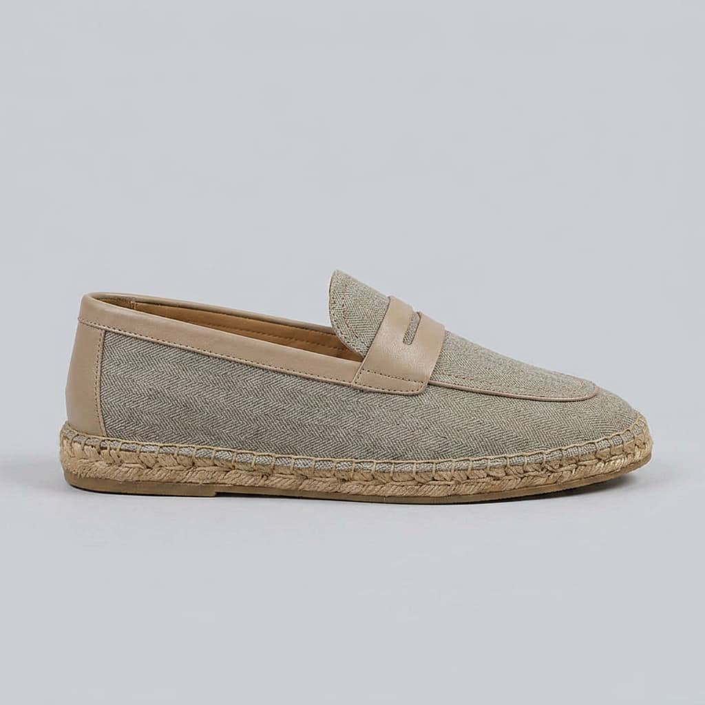 SANARY | HERRINGBONE ESPADRILLE LOAFERS FOR MEN
