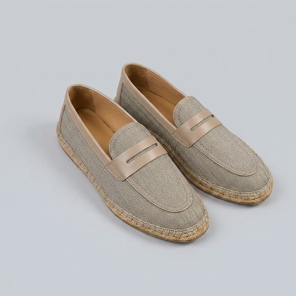 SANARY | HERRINGBONE ESPADRILLE LOAFERS FOR MEN