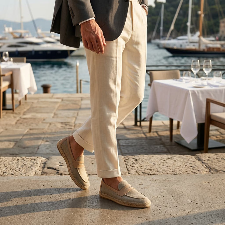 SANARY | HERRINGBONE ESPADRILLE LOAFERS FOR MEN