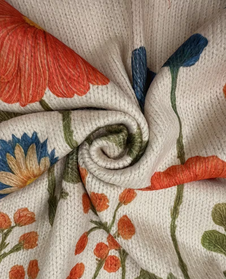 SYLVIE | WILDFLOWER MEADOW ZIP CARDIGAN FOR WOMEN