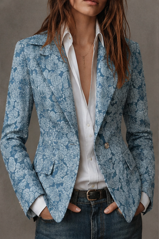 ESTELLE | FITTED JACQUARD BLAZER FOR WOMEN