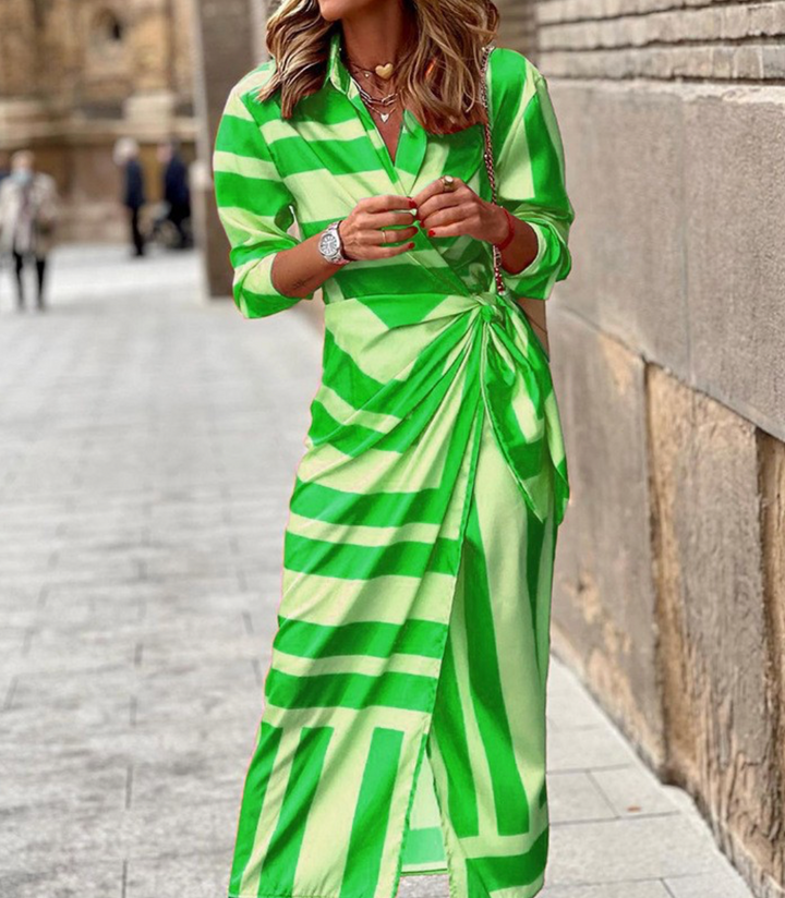 VIOLET | GRACE PRINTED WRAP DRESS FOR WOMEN