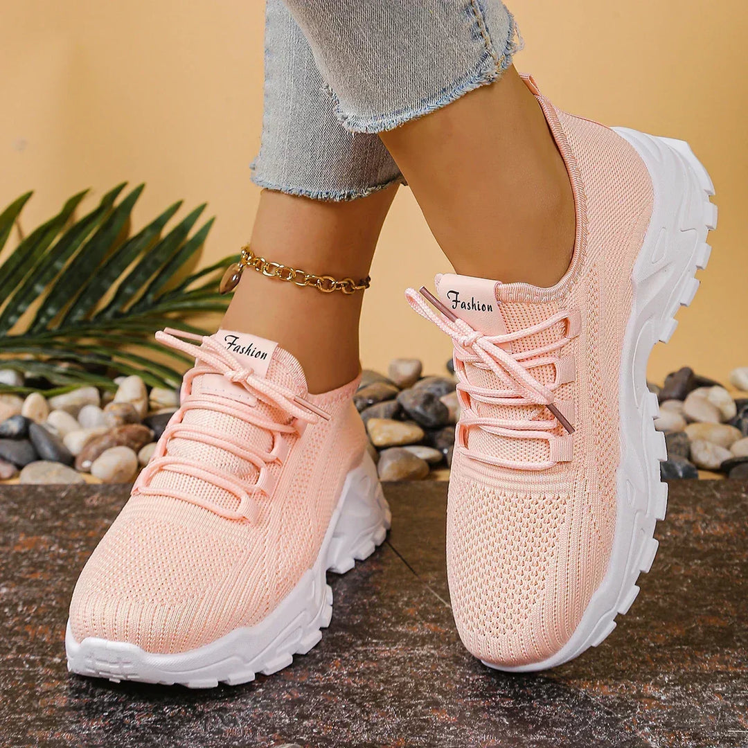 DELILAH | ROUND TOE SNEAKERS FOR WOMEN