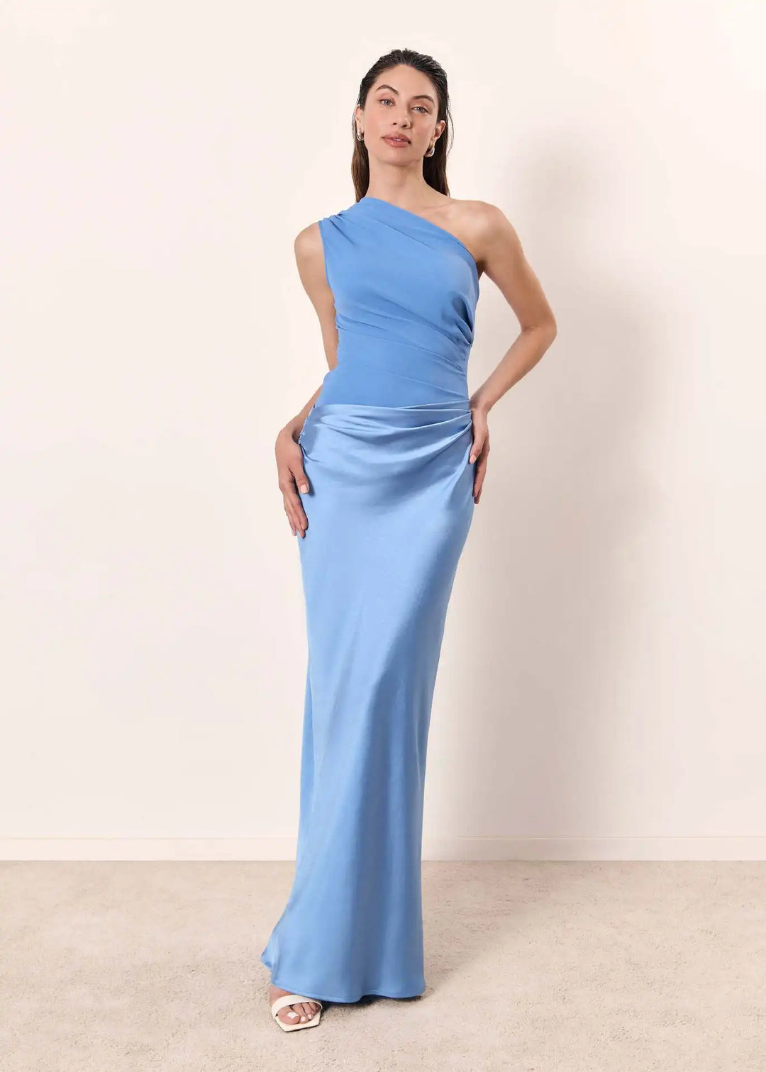 LAVINIA | MAXI GUILT SATIN DRESS FOR WOMEN