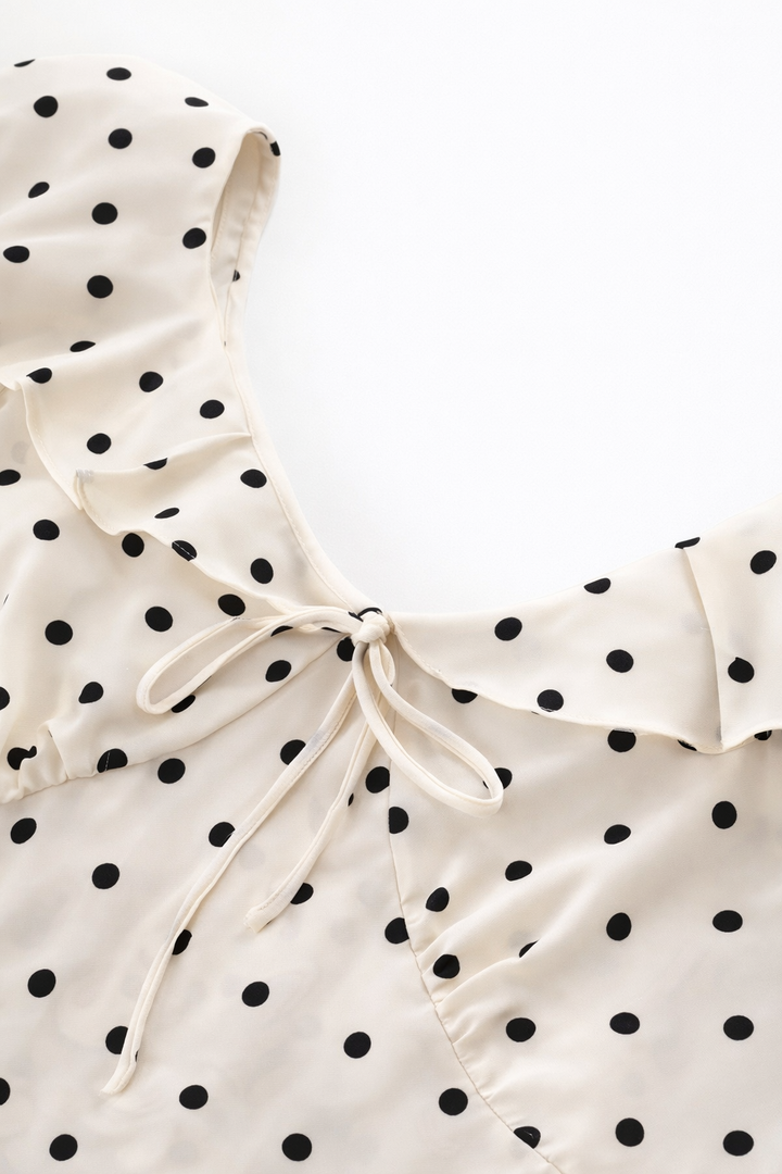 NELLA | POLKA DOT MIDI DRESS FOR WOMEN