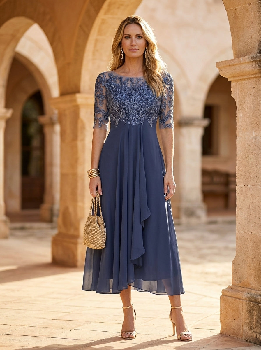 FRANCISKA | RUCHED MIDI DRESS FOR WOMEN