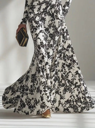 VALENTINA | RUCHED FLORAL MAXI DRESS FOR WOMEN