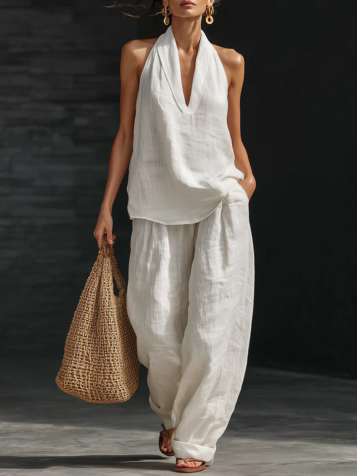 CARLOTTA | SLEEVELESS WIDE SET FOR WOMEN