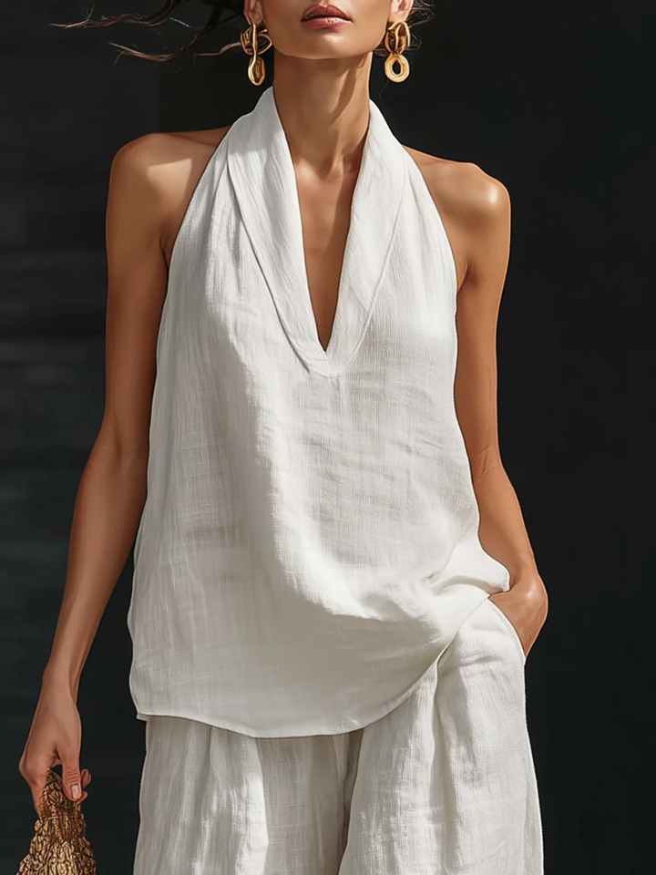 CARLOTTA | SLEEVELESS WIDE SET FOR WOMEN
