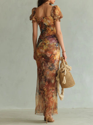 ORANGE | BOHEMIAN HOLIDAY MAXI DRESS FOR WOMEN
