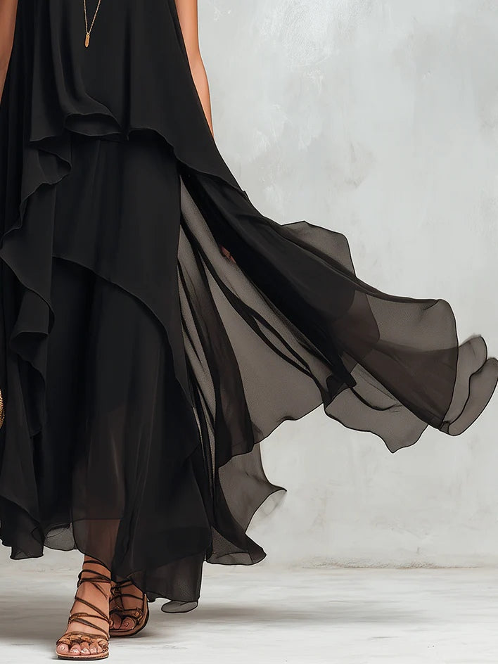 SIENNA | LAYERED CHIFFON MAXI DRESS FOR WOMEN