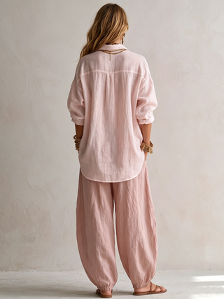 CAPUCINE | WHITE OLIVE GREEN SET FOR WOMEN