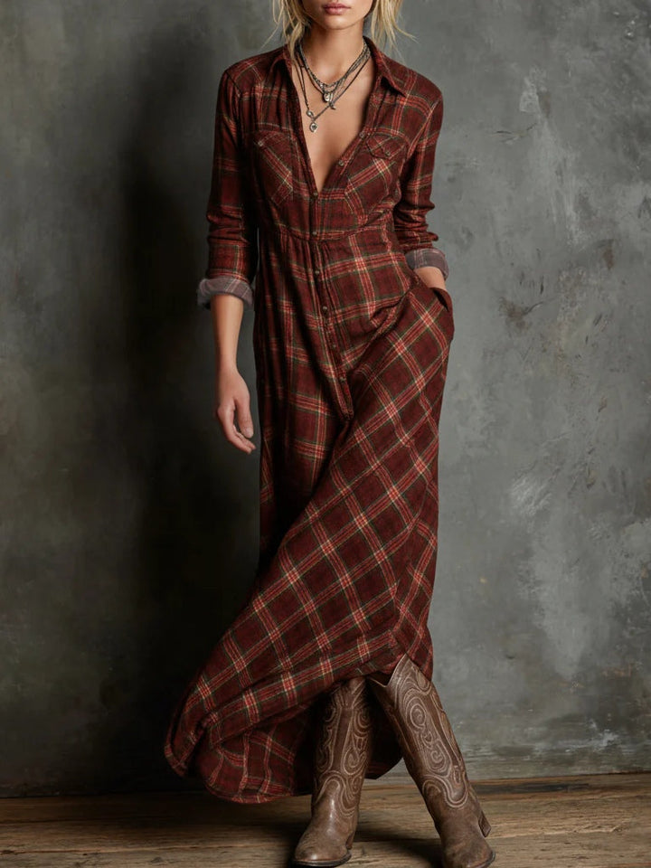 MARGAUX | LONG SHIRT GREEN DRESS FOR WOMEN