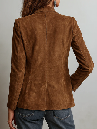 MARCELLE | VINTAGE BROWN BLAZER FOR WOMEN