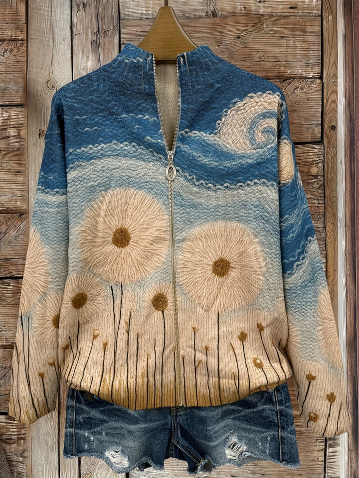EDITH | DANDELION MEADOW QUILTED CARDIGAN FOR WOMEN
