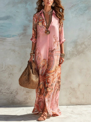 ISADORA | MEDITERRANEAN RESORT MAXI DRESS FOR WOMEN