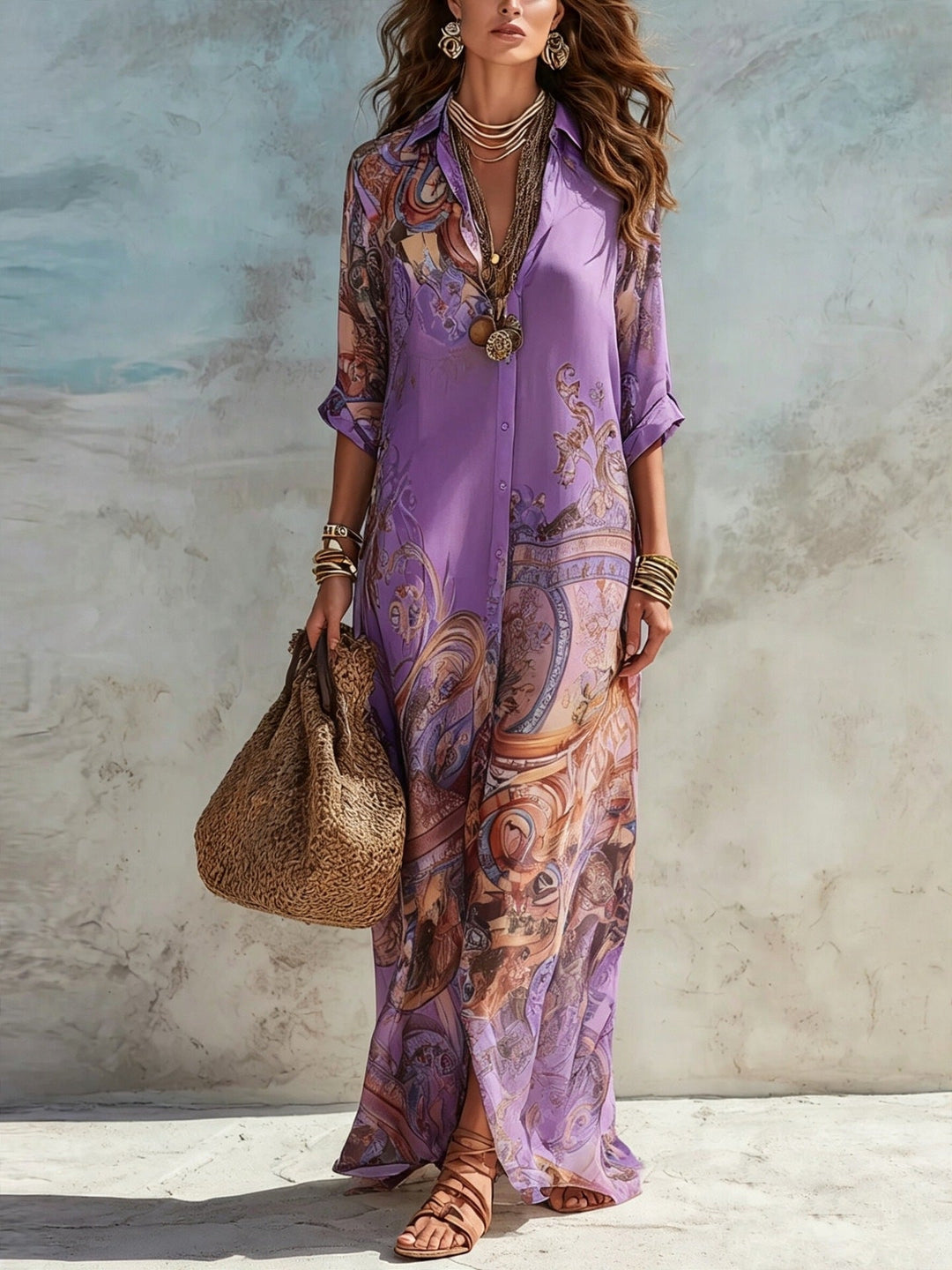 ISADORA | MEDITERRANEAN RESORT MAXI DRESS FOR WOMEN