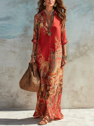 ISADORA | MEDITERRANEAN RESORT MAXI DRESS FOR WOMEN